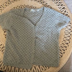 Vintage Crochet Button Top